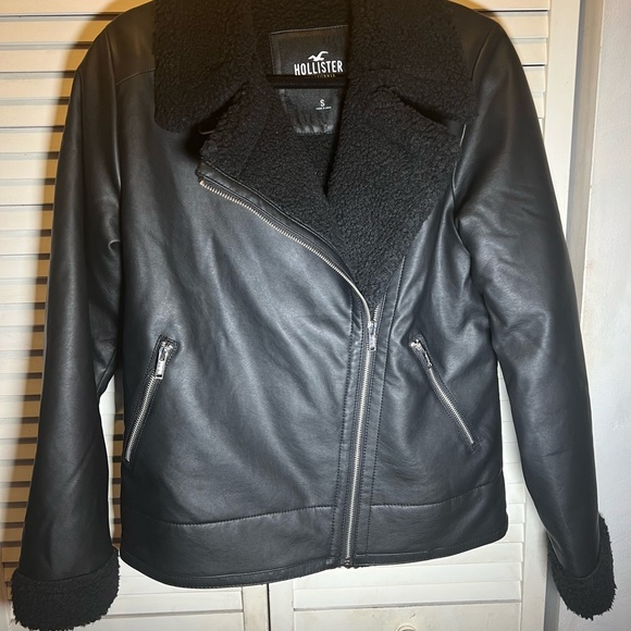Hollister Vegan Leather Jacket - Picture 1 of 8
